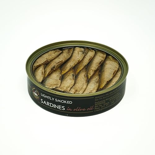 Miniatura 2 de Grilled Catch Wild Caught Brisling Sardinas ligeramente ahumadas en aceite de oliva, 5.6 onzas (paquete de 6)