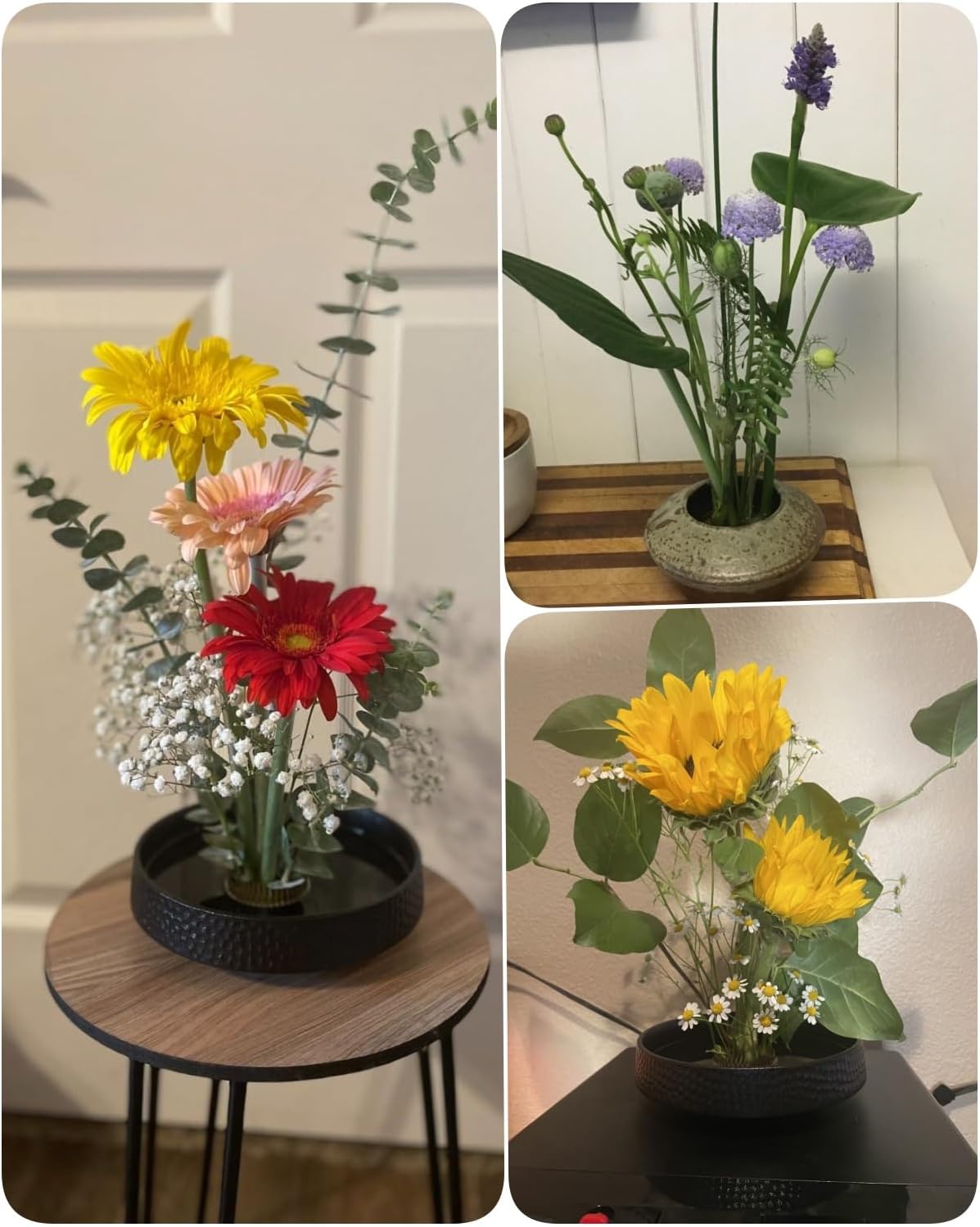 Round Flower Arrangers, Flower Frog Kenzan Fixed Tools, Flower Holder for Ikebana, Floral Arrangement Vase, Fixation and Decoration (6) image 4