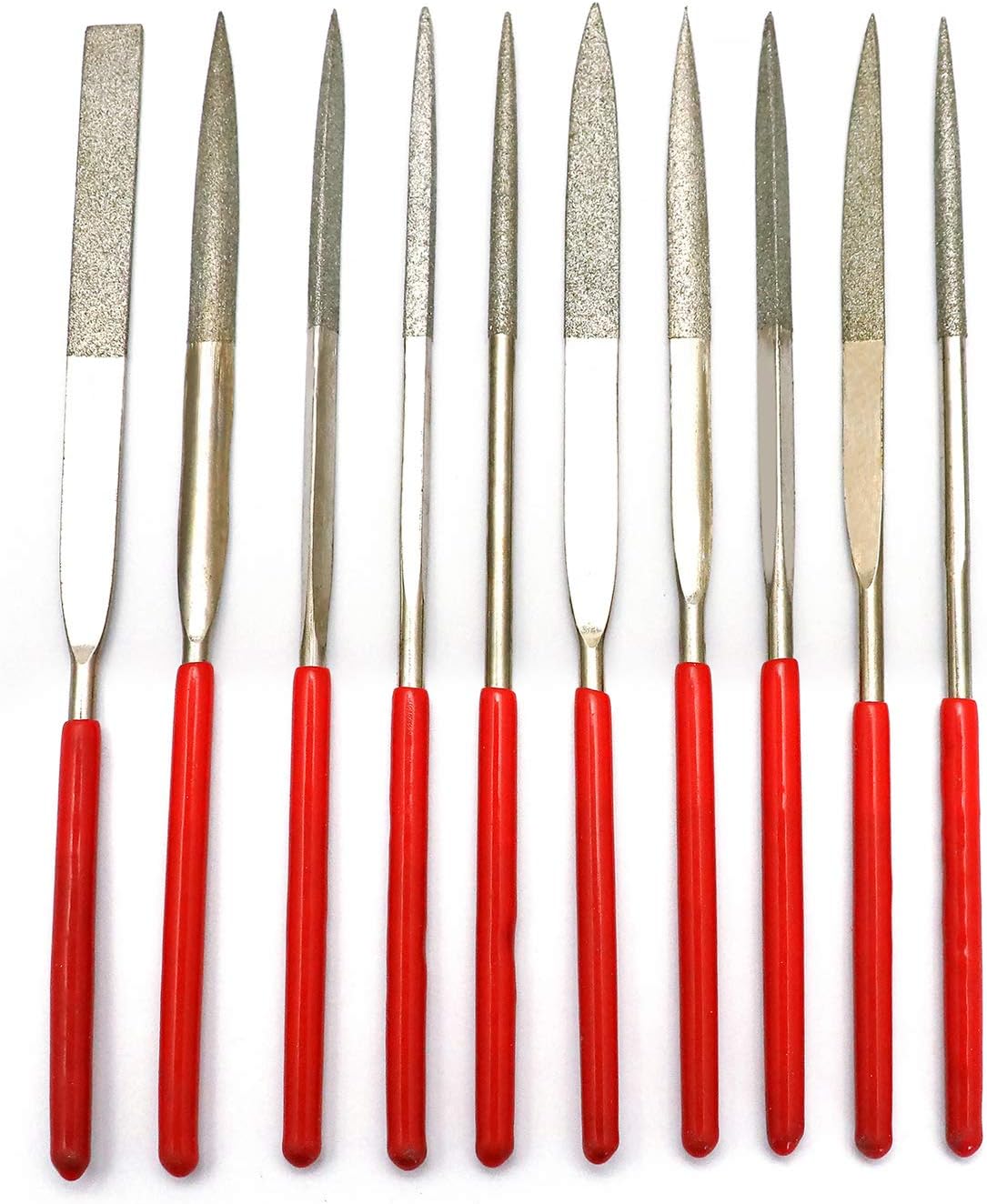 Harrier Guitar Nut Files Needle Fret Saddle Files Guitar Repair Luthier Tool Set of 10Pcs.