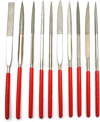 Harrier Juego de 10 piezas de limas de tuerca de guitarra para reparación de guitarra.