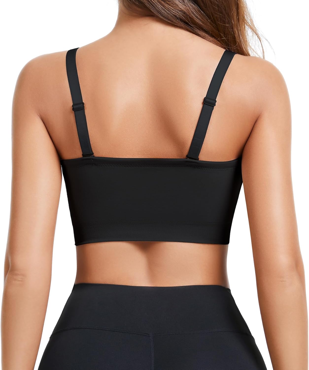 Strapless Bra for Women, Seamless Non-Slip Padded Bandeau Bra, Wireless Push Up Tube Top Bralette (US, Alpha, X-Large, Regular, Regular, Black) - Image 2