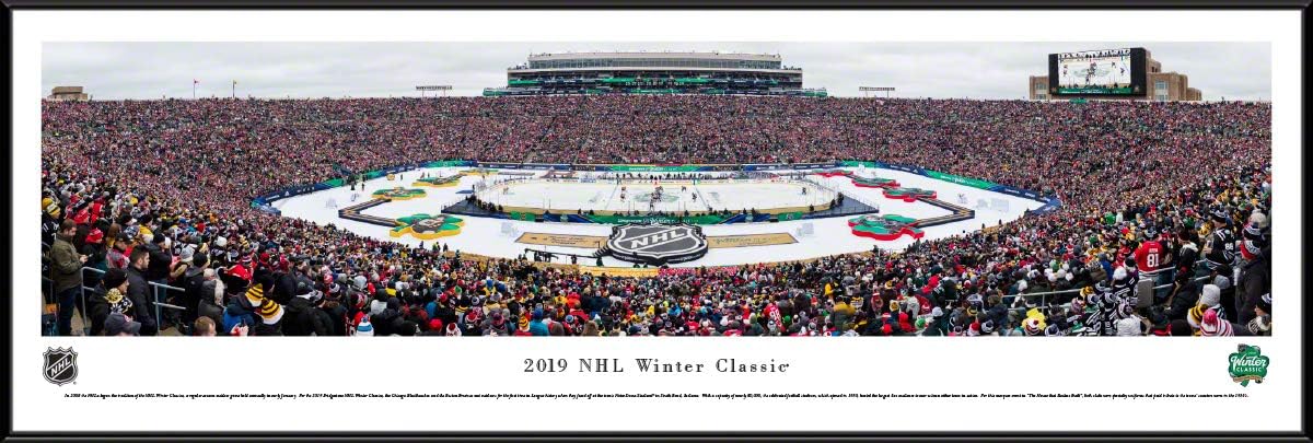 2019 NHL Winter Classic - Bruins vs Blackhawks - Panoramic Posters and Wall Décor by Blakeway Panoramas
