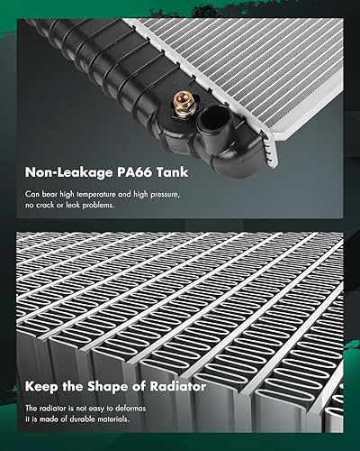 Miniatura 6 de SCITOO Conjunto de radiador de refrigerante del motor para Chevy S10 94-03 y para GMC Sonoma 94-03 y para Isuzu Hombre 96-00, L4 2.2L, reemplazar