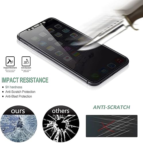 Miniatura 3 de Protector de pantalla de privacidad para Samsung Galaxy A12 de vidrio templado 2 unidades, antiespía, antihuellas, protección antiexplosiones,