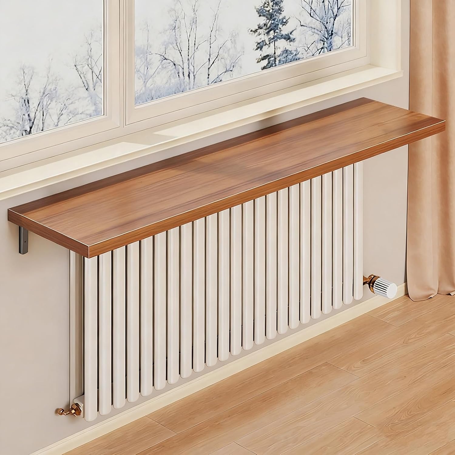 Small Radiator Shelf Amazon.com: ZIHESY Wooden Radiator Shelf Maximize Space, Dust-Proof ...