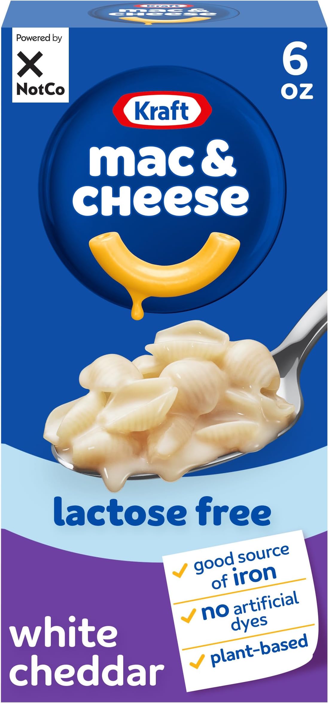 Kraft NotCo Plant Based Mac & Cheese, White Cheddar Style, 6 oz Box