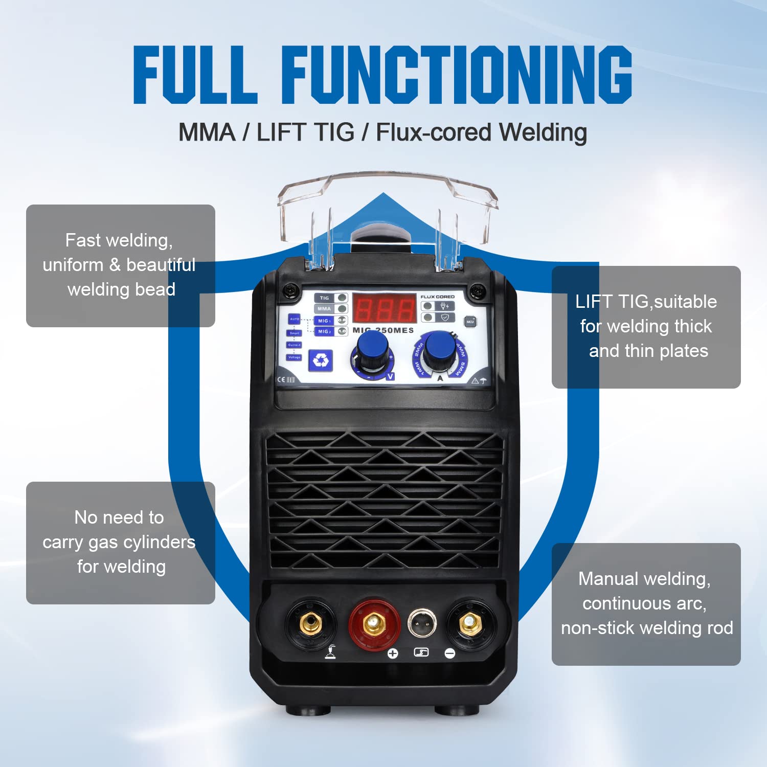 Buy ANDELI MIG Welder,220V Dual Voltage,120Apm, Flux Welder Flux MIG