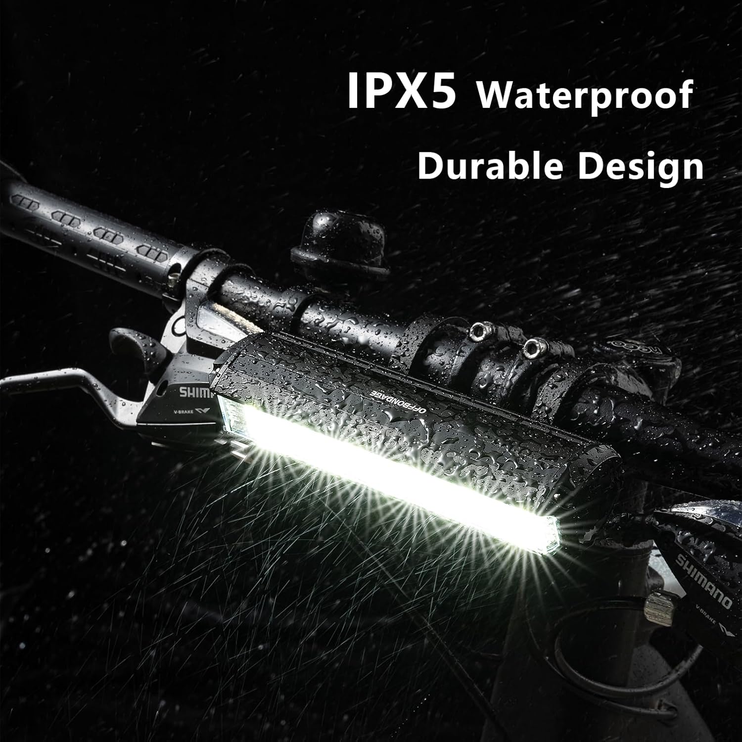 Bike Lights for Night Riding, USB Rechargeable Bike Headlight and Tail Light Set, Aluminum Front Light with Wide Beam Coverage, Type-C Bicycle Lights for MTB, Ebike and Adult Cycling