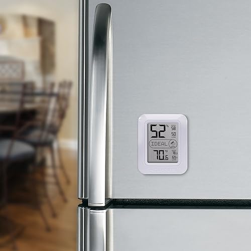 Miniatura 4 de AcuRite Termómetro e higrómetro digital para interiores con medidor de temperatura y humedad y niveles de comodidad (01131M), color blanco