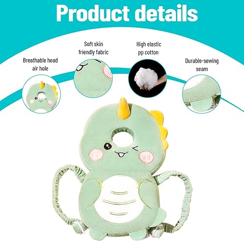 Miniatura 2 de TinySafeHaven Mochila protectora para la cabeza del bebé, mochila para andador de bebé, protección para la cabeza del niño, mochila de seguridad