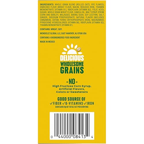 Miniatura 3 de belVita Barras de desayuno galletas, pan de jengibre, edición limitada, 30 paquetes en total, 6 cajas (4 galletas por paquete)