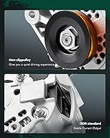 Vista 4 de SCITOO Nuevo alternador apto para Nissan para Pickup D21 2.4L 1995 1996 1997 2.4-12V 60 Amp CW 1-Groove Polea, reemplazo OE 23100-0S300