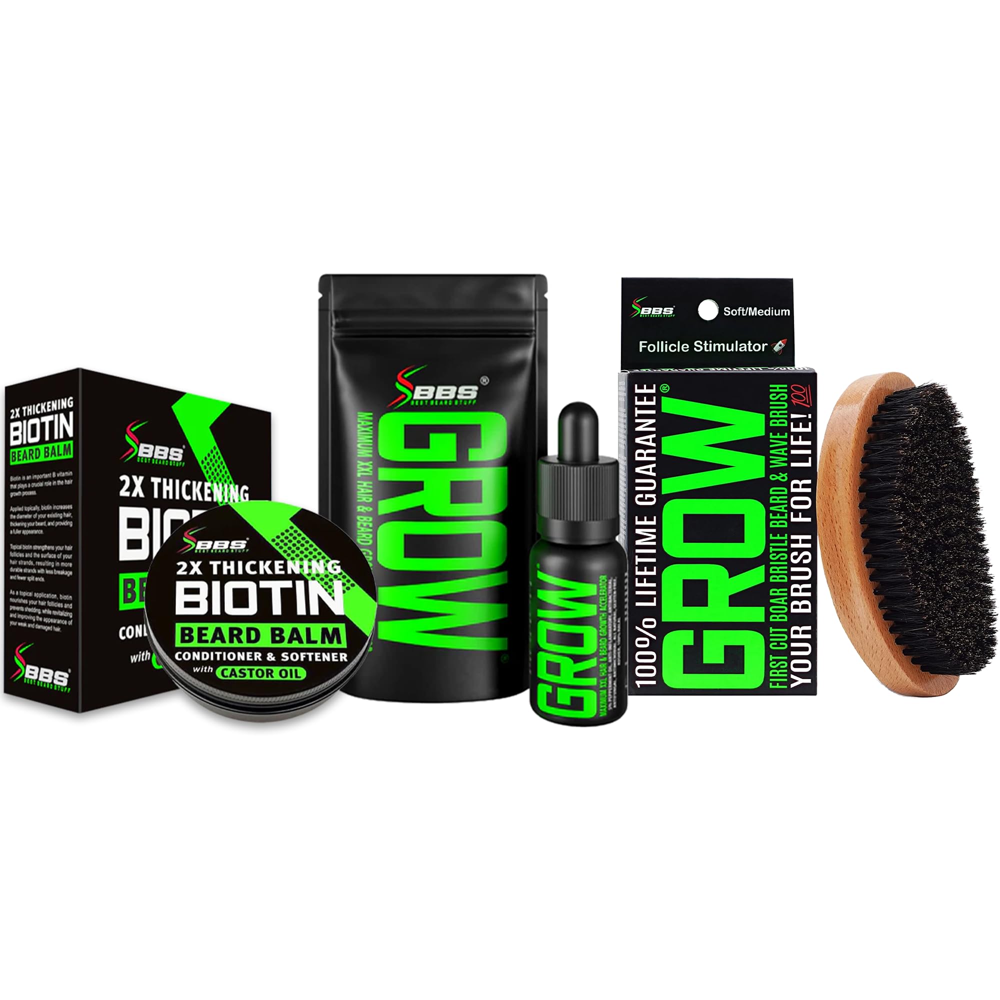 Amazon.com : Beard Growth Kit w/GROW XXL Beard Oil/Serum for