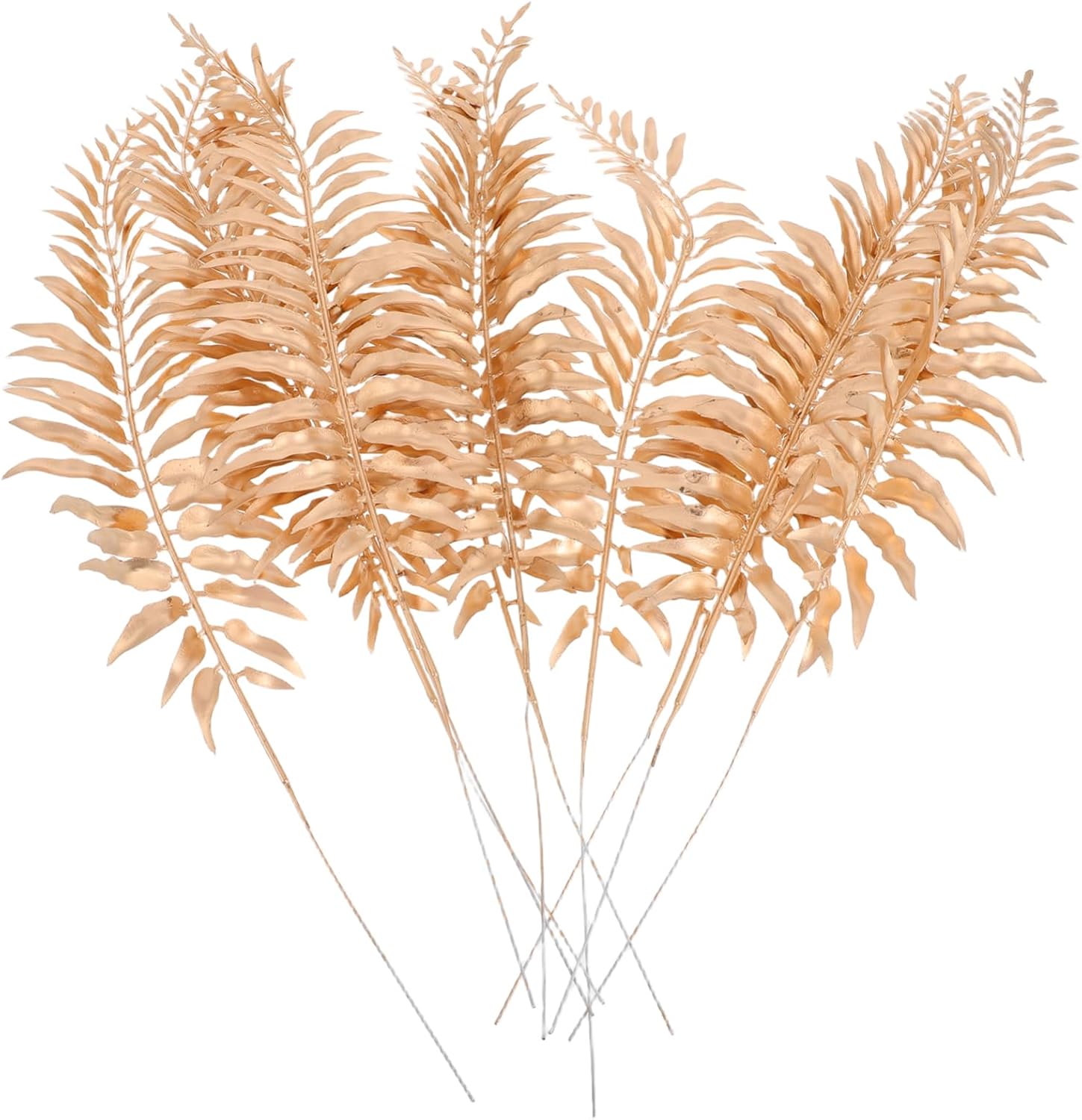 Ciieeo 10pcs Realistic Artificial Golden Leaves for Floral Arrangements Versatile Decorative Picks for Home Wreaths and Centerpieces Fade Resistant and Easy to Maintain