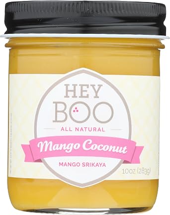Mango Coconut Jam by Hey Boo - Delicious - Dairy Free - No Corn Syrup - Non GMO - Made in USA, 10 oz