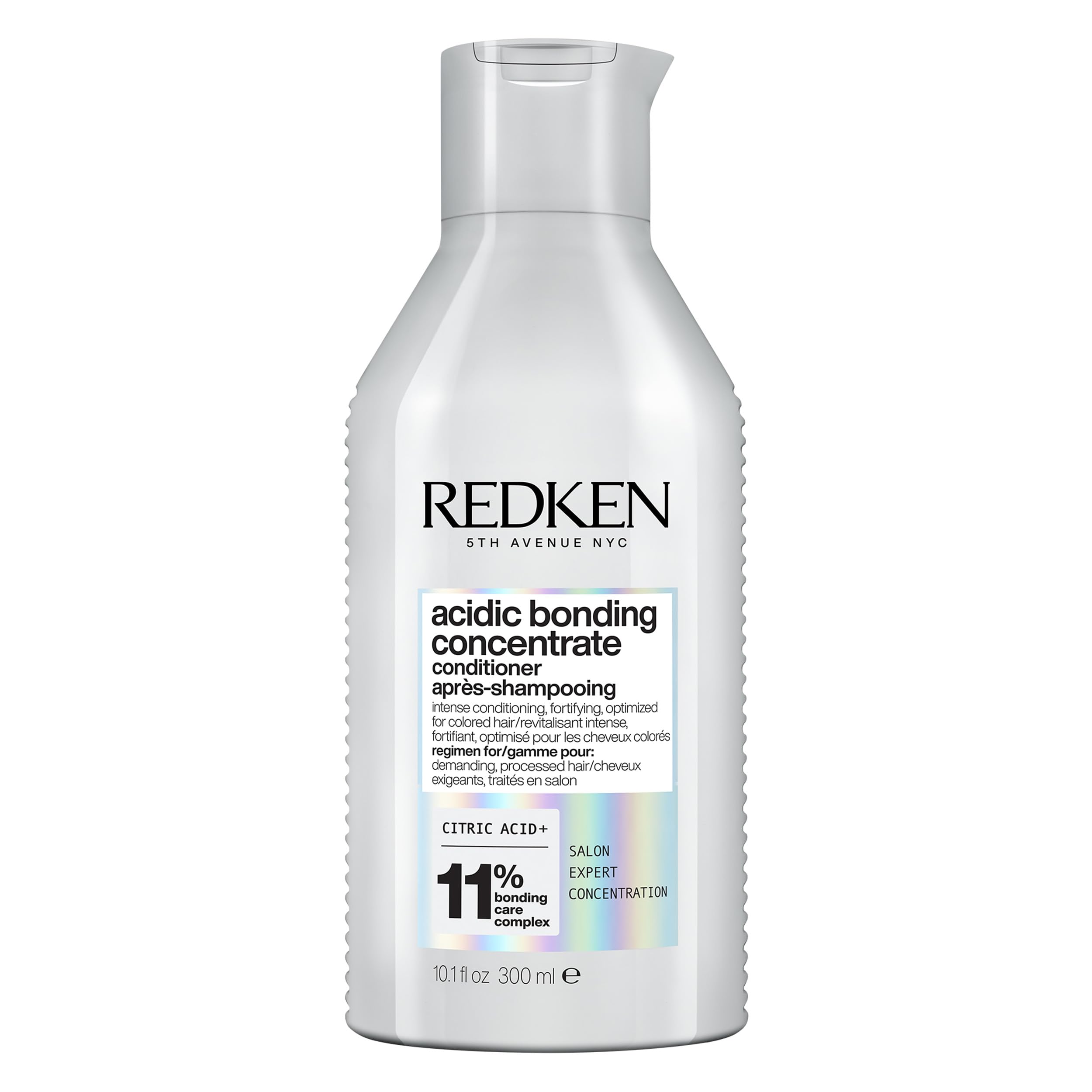 Redken Acidic Bonding Concentrate Conditioner, Strengthens Weakened Bonds, Intensely Conditions And Protects, Citric Acid, For Dry Damaged Processed Hair, 300ml