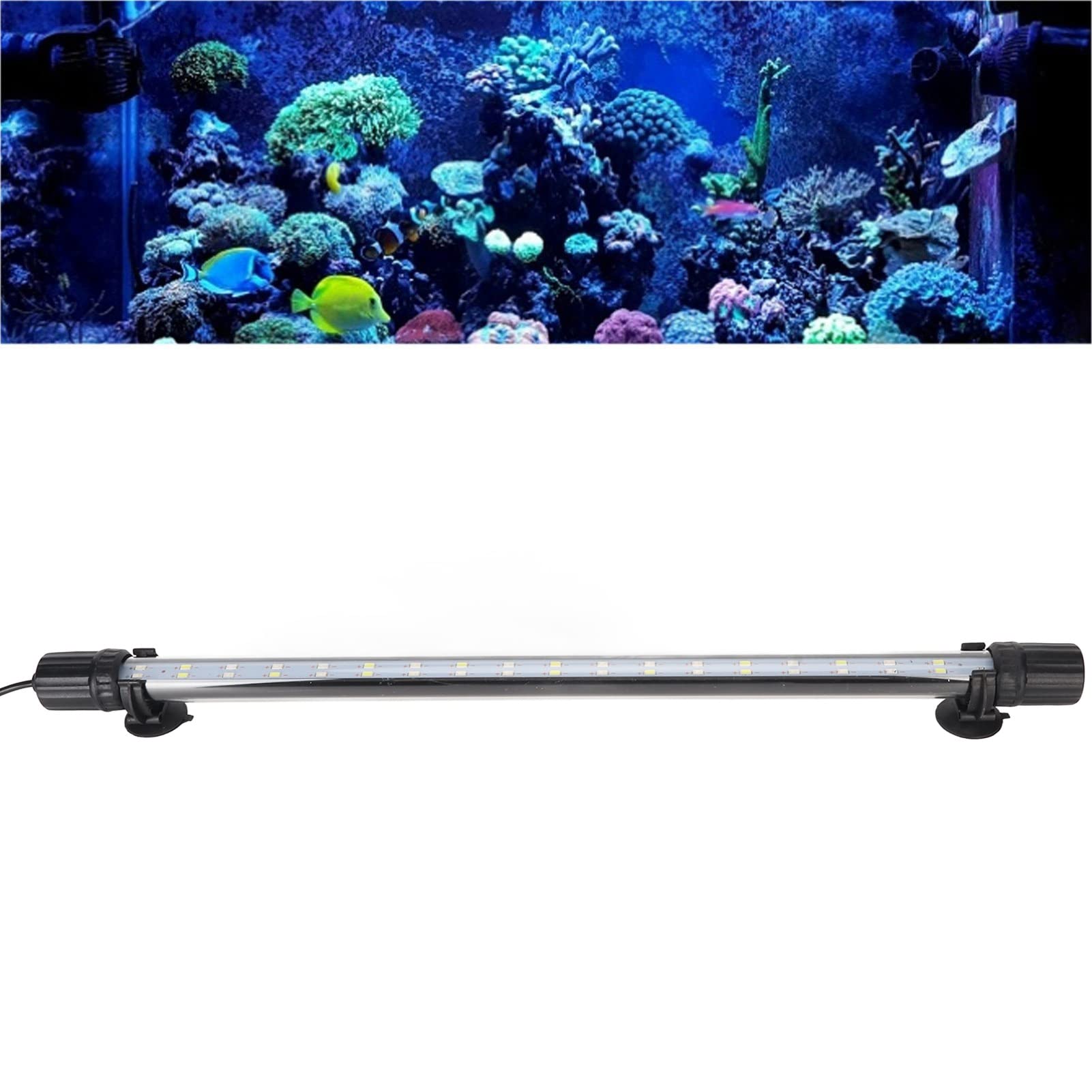 Oświetlenie Akwarium LED RGB, Wodoodporne 3-trybowe Oświetlenie Akwarium do Akwarium (SZD-V113CF)