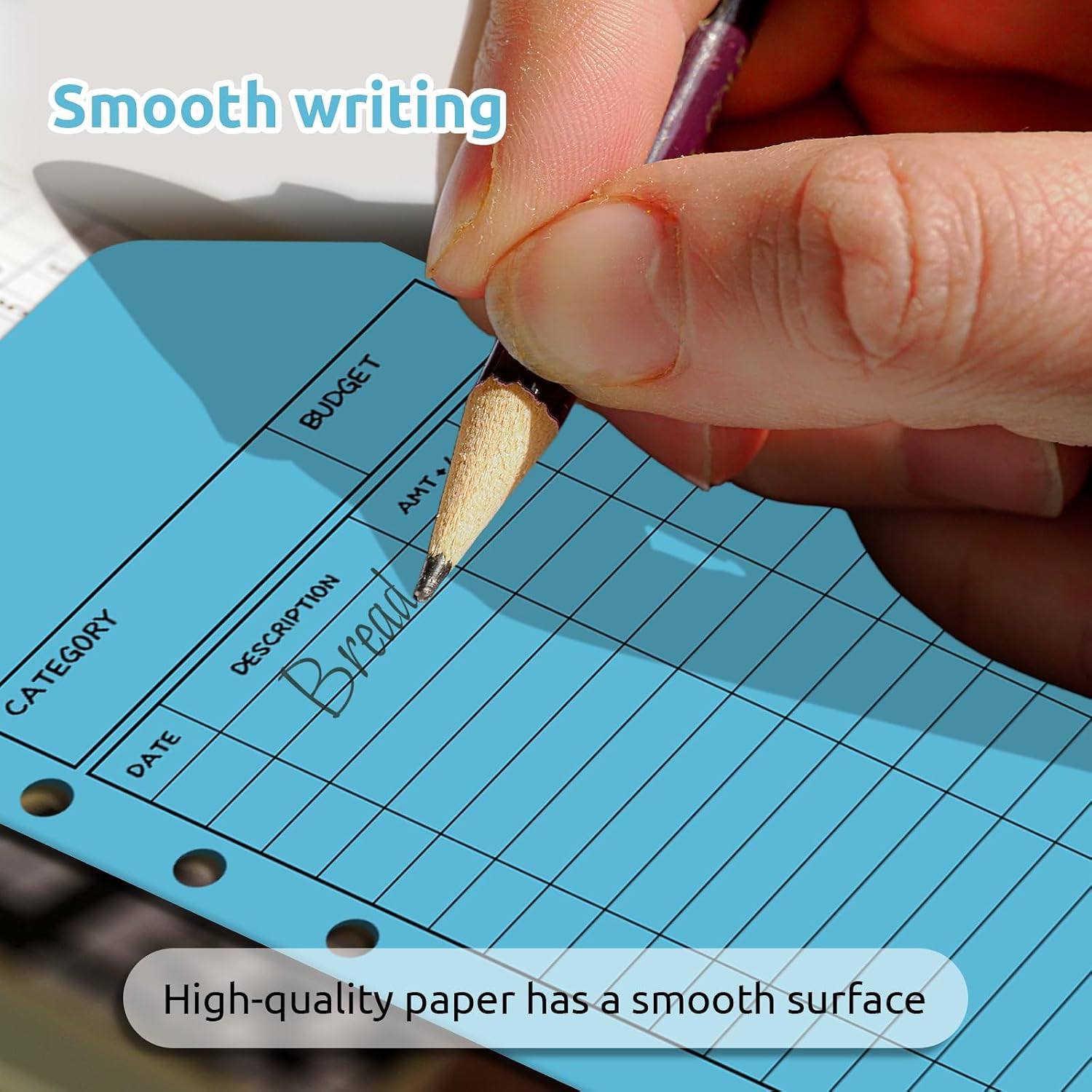 12Pcs Budget Envelopes, 6-Hole Money Envelopes for Cash, Colorful Cash Envelopes for Budgeting Binder Wallet Saving System, Monthly Weekly Tracking Budget Planner Sheets, 6.4 x 3.4In image 4