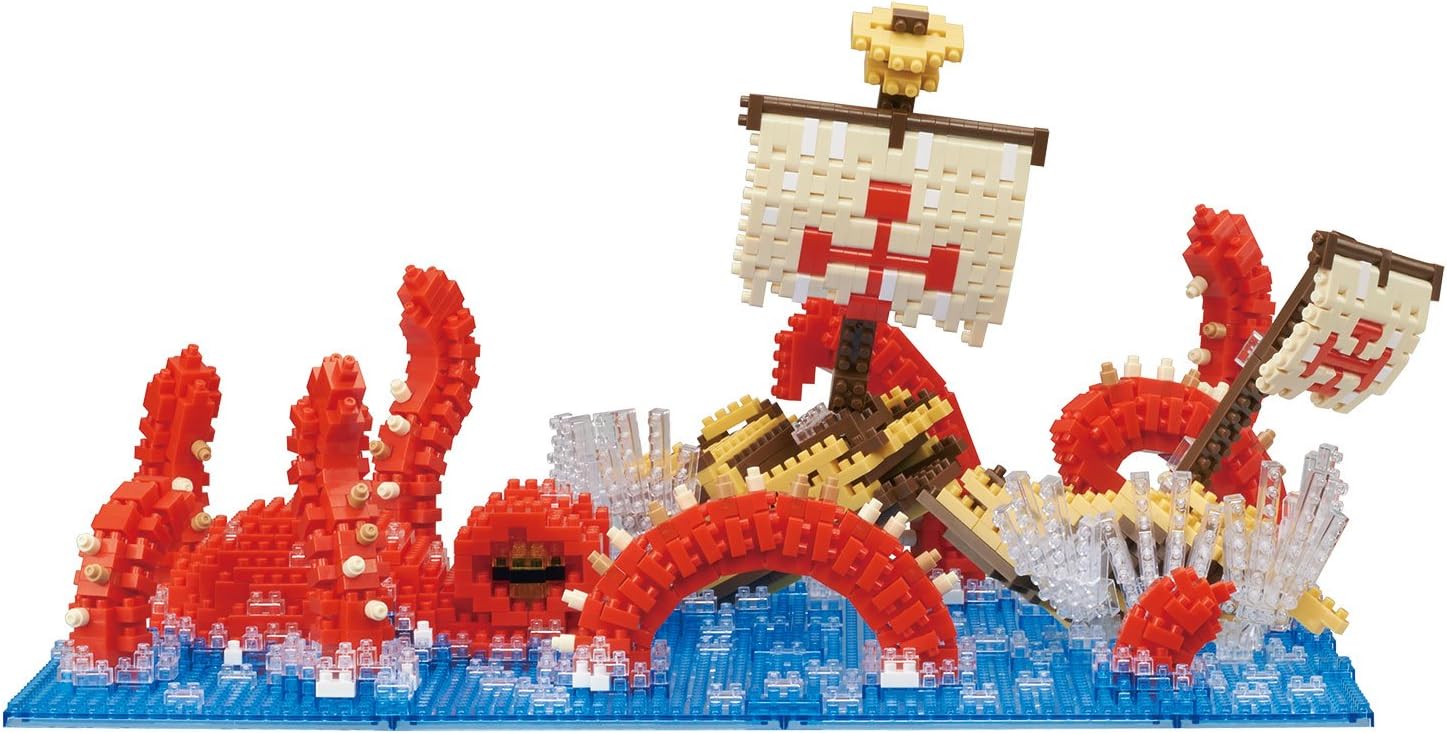 Buy 1 get 1 🔥 Nanoblock Kraken Attack Building Kit, Blue