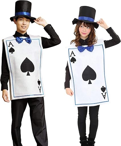 Amazon 男女兼用 トランプ兵 スペード トランプ 着ぐるみ アリス メンズ コスプレ 兵隊 ミスタートランプ フリーサイズ 大きいサイズ かわいい コスプレ衣装 コスチューム ハロウィン ハロウィンコスプレ 文化祭 忘年会 ハロウィン仮装 仮装 衣装 男性用 S Cs 6c752