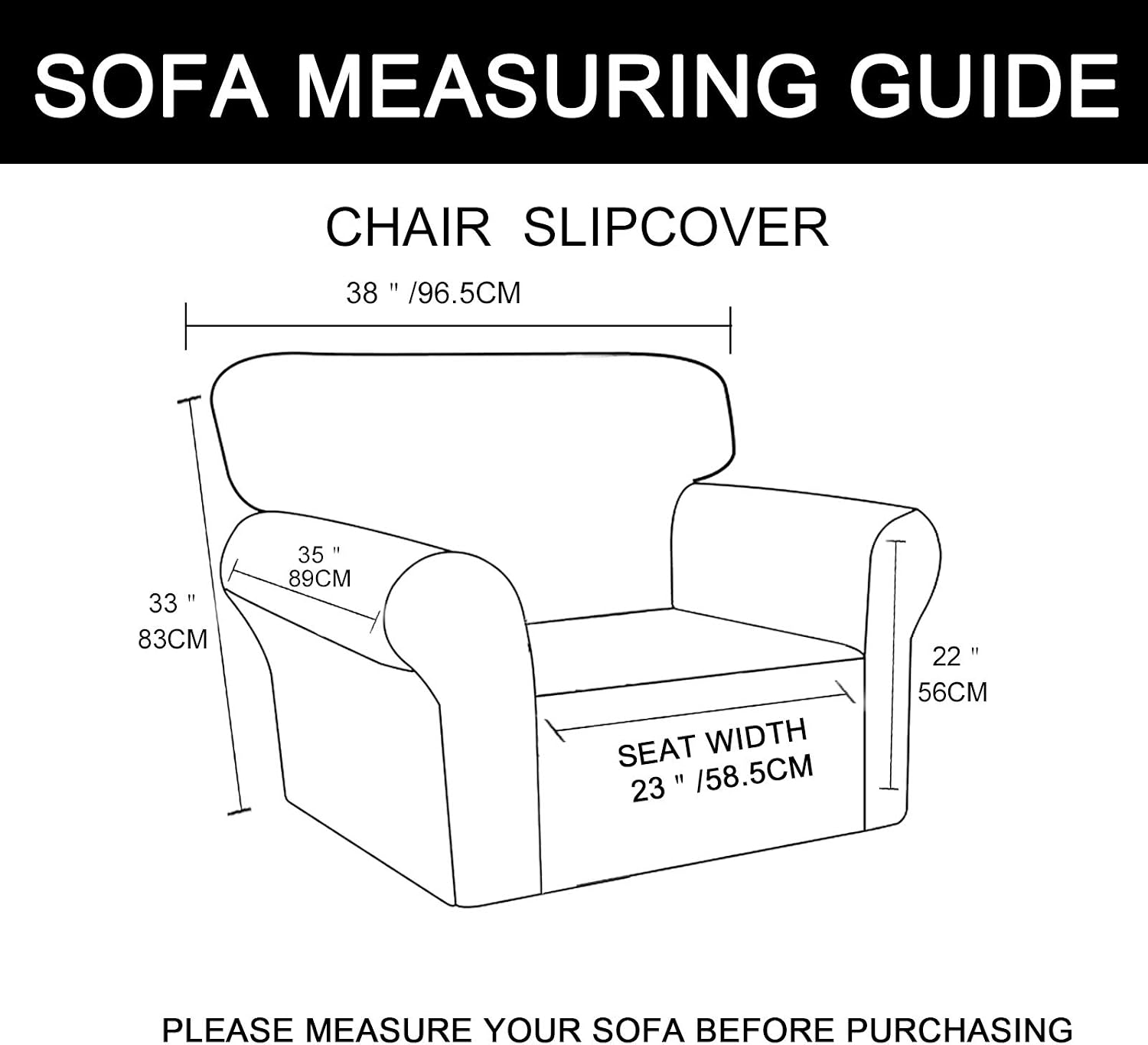 OBYTEX Stretch Sofa Cover 1 Seat Spandex Upgrade Pattern Couch Covers Dog Cat Pet Slipcovers Furniture Protectors，Machine Washable (Small, Brown)