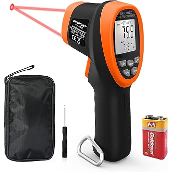 Digital Infrared Thermometer50  C - 1500  C Non-Contact Laser Temperature Meter IR Pyrometer 301 Temperature Gun for HVAC Oven Industry Not for People
