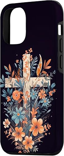 Miniatura 2 de Funda para iPhone 1212 Pro Boho Floral Cristiano Cruz Jesús Dios Flor Salvaje Mujer