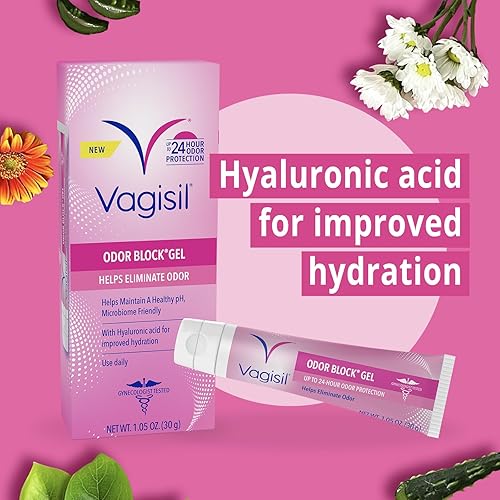 Miniatura 5 de Vagisil Gel bloqueador de olores con ácido hialurónico para la salud vaginal, probado por ginecólogos, hipoalergénico, 1.05 onzas (paquete de 1)