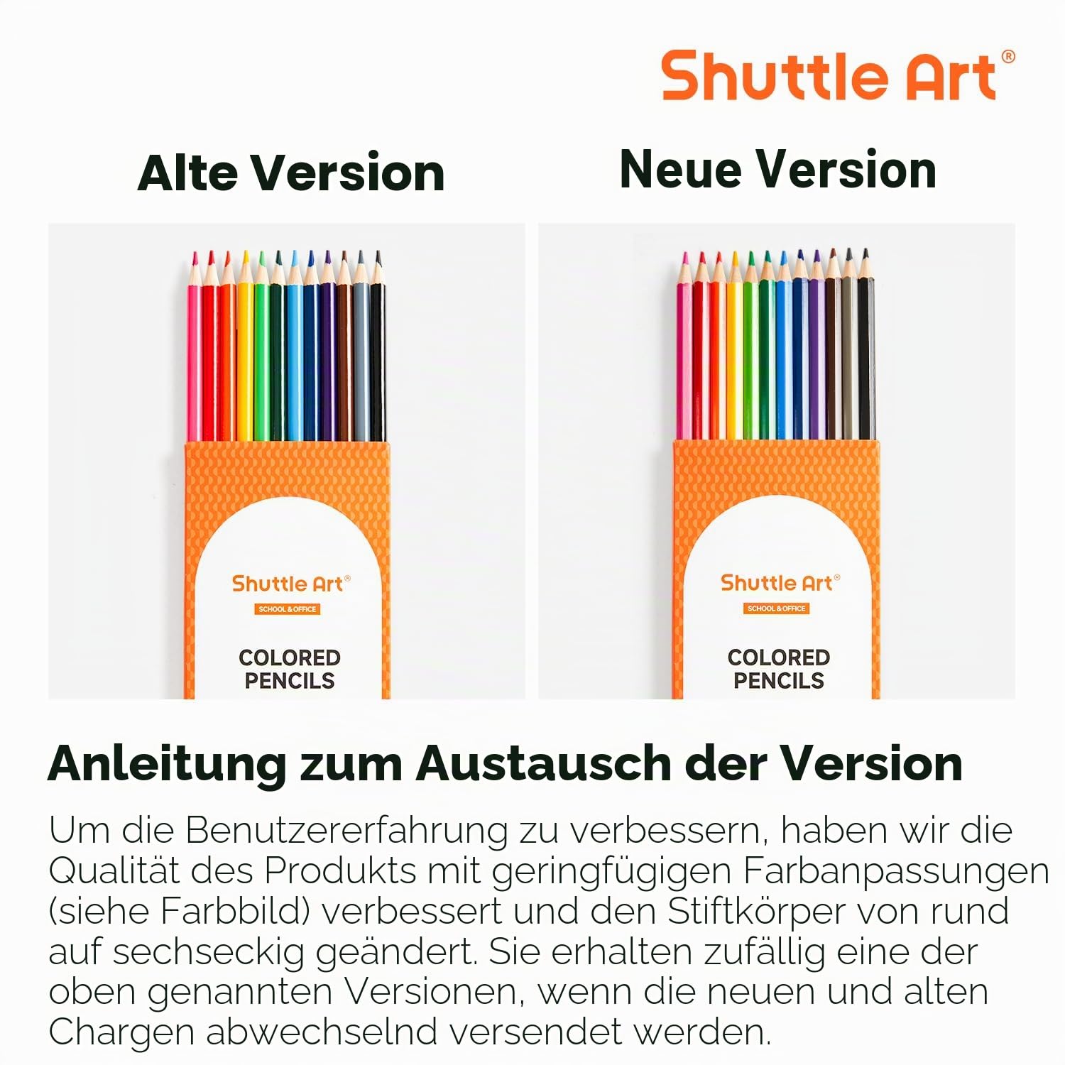 Shuttle Art Buntstifte Set, 144 Buntstifte Kinder, Farbstifte mit 12 Lebendigen Farben, 12er Packungen Holzstifte, Großpackung Buntstifte für Kinder, Schule und Weihnachten, Buntstifte schule 1 klasse