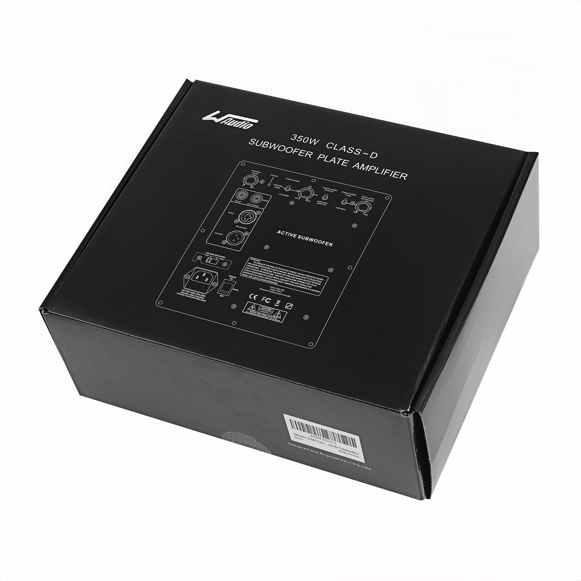 WAudio Amplificatore per subwoofer classe D da 350 W, amplificatore ad alte prestazioni per subwoofer