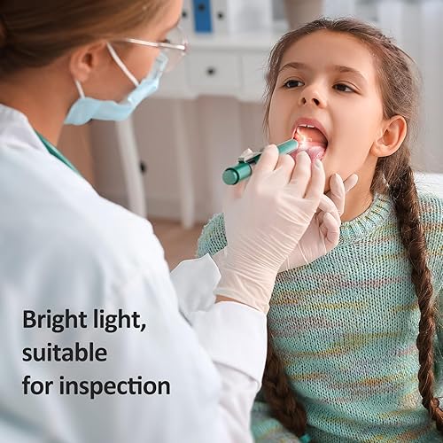 Vista 30 de CAVN Luz de bolígrafo con medidor de pupila LED para enfermeras y médicos, 2 lámparas médicas reutilizables para estudiantes de enfermería Blanco