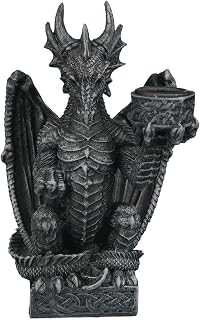 Nemesis Now - Portavelas de Resina (20 cm), Color Negro