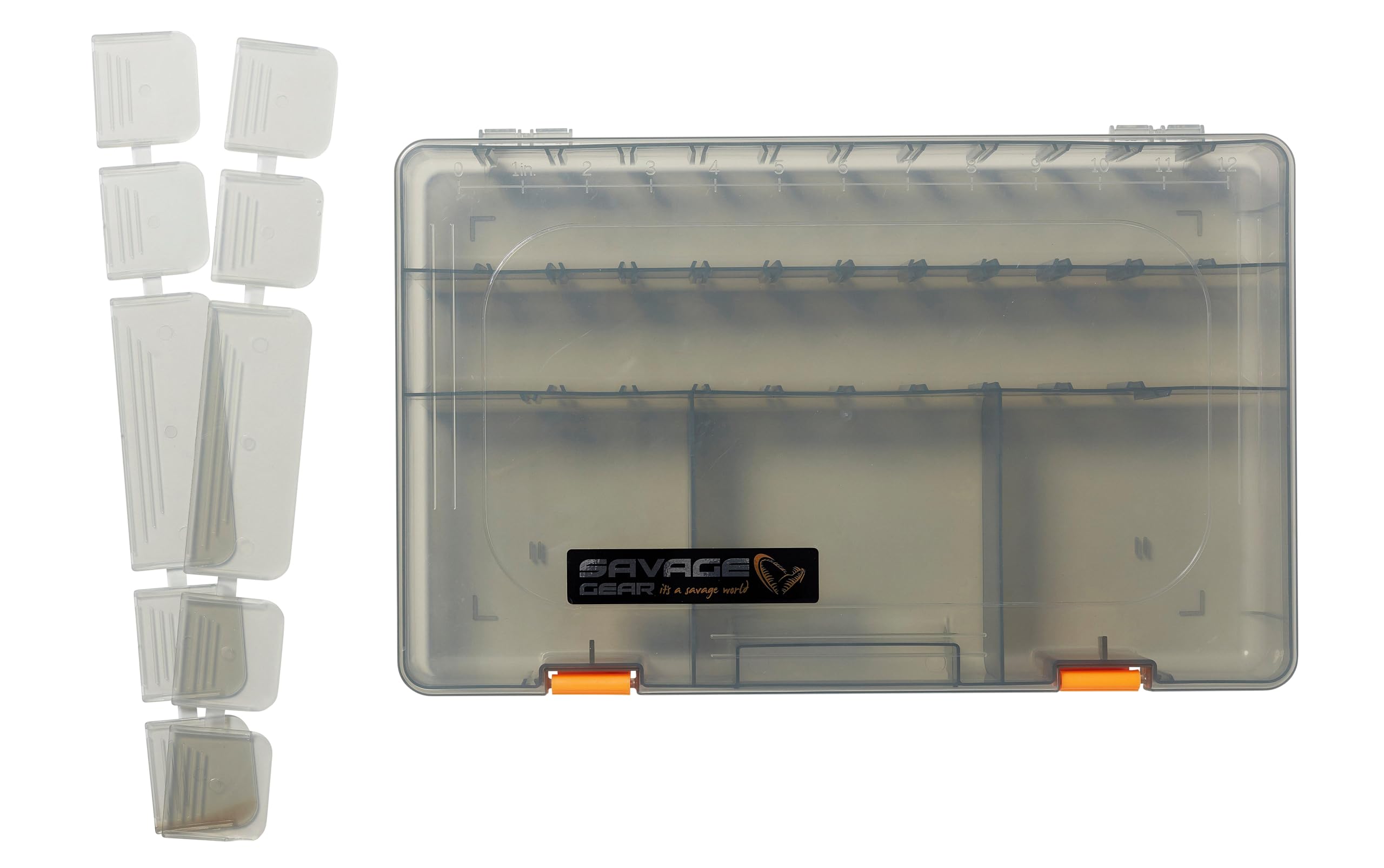 Savage Gear System Box Tasche - Leichte Umhängetasche für Mobile Angler - Inklusive 3 Köderboxen, ergonomischem