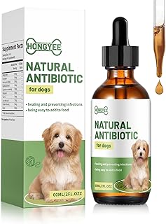 Antibiotic Drops for Dogs, Dietary Nutritional Supplement Drops for Dog, Natural Herbal Nutrition Supplement, Suitable for Dogs of All Life Stages (2 oz)