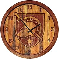 Vista 460 de The Fan-Brand NCAA Oklahoma Sooners: Faux Barrel Top Wall Clock Sports Team Bar Sign Décor - Home Man Cave, Party Decoration - Made On Demand