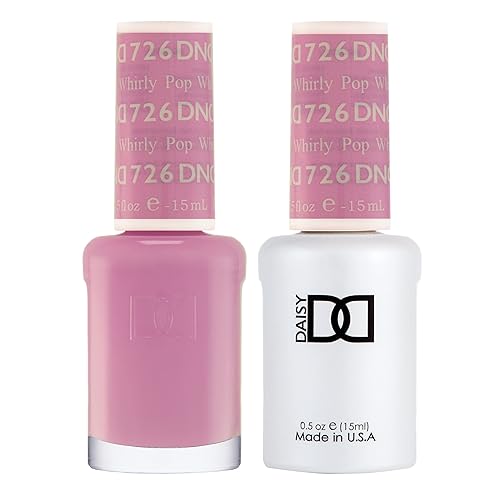 DND Gel Polish Set, Purple Collection, UV/LED GelPolish and Air Dry Nail Lacquer, Matching Chip-Free Polish Duo, 0.5 Fl Oz Each - Whirly Pop