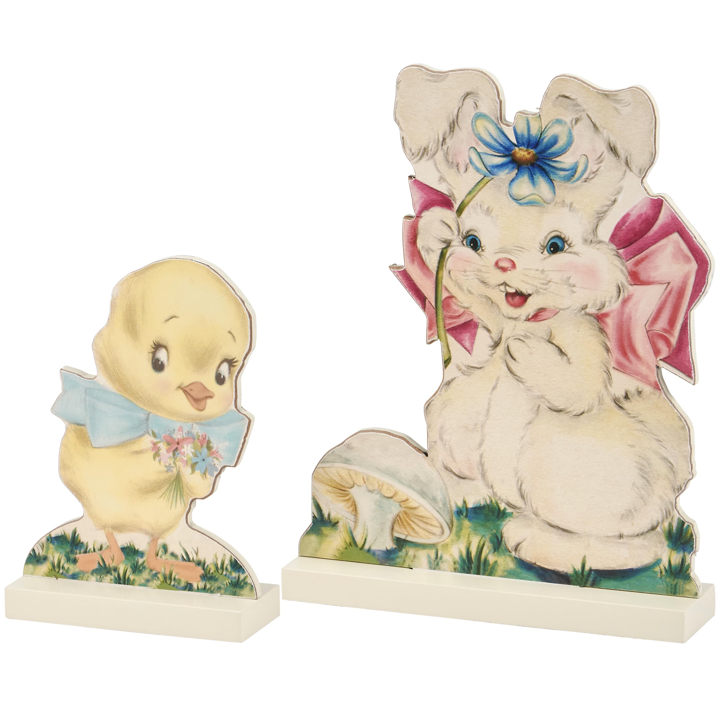 Figurines Primitives by Kathy lapin et poussin pour réchauffer l'atmosphère