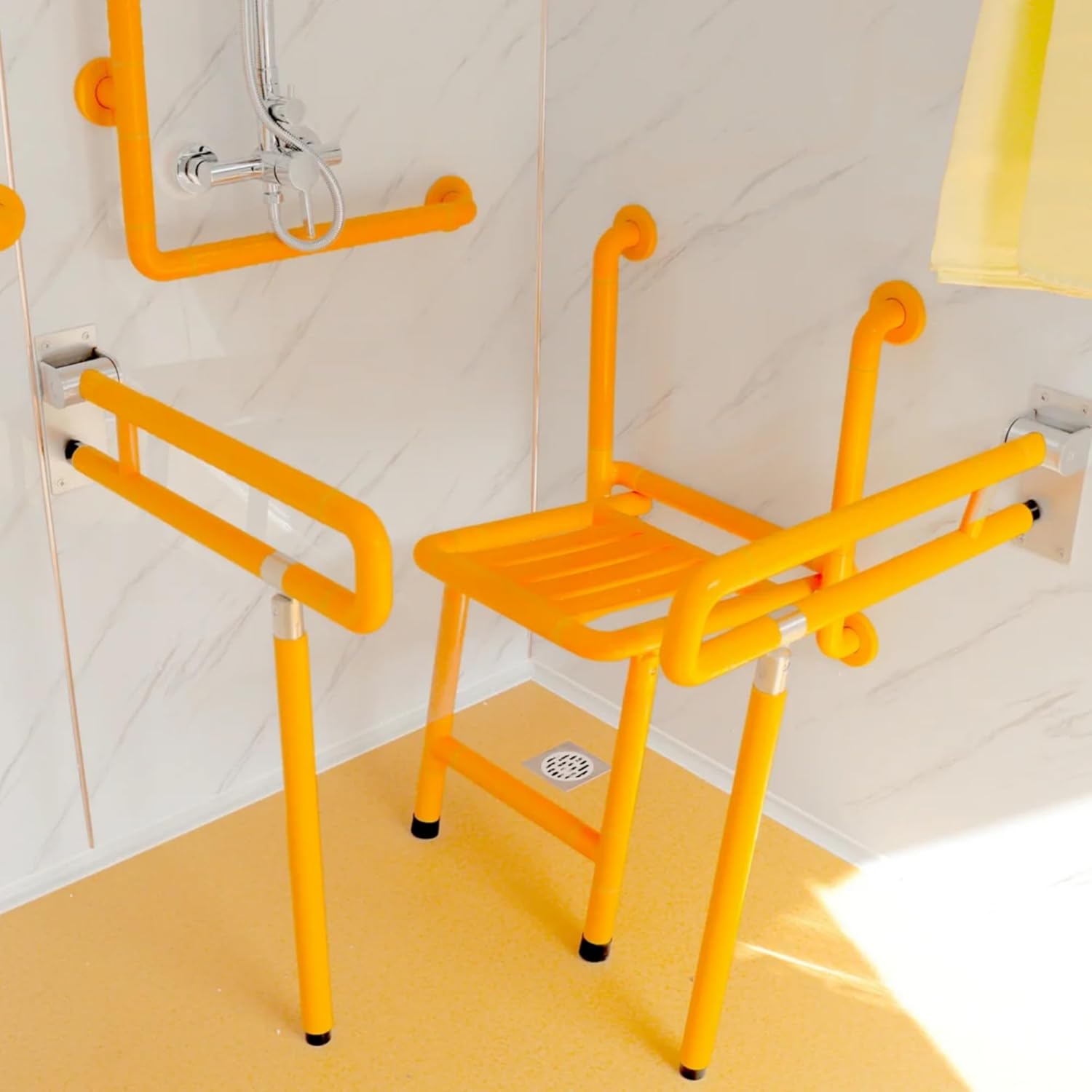 Chery Industrial 10ft Handicap-Accessible Portable Toilet with Built-in Shower and Ramp for Wheelchair Users, Outdoor Restroom for Construction Sites and Events