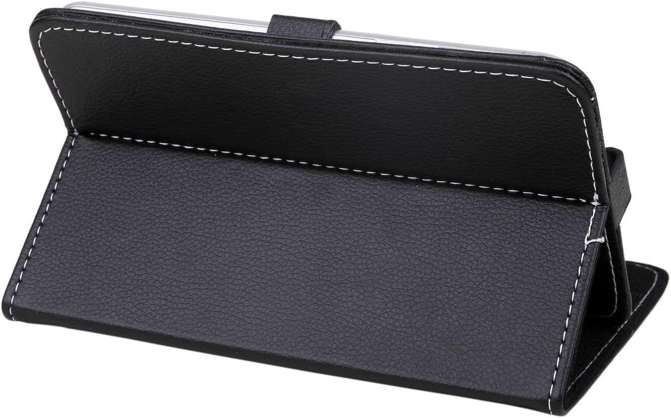 HDE Universal 7" Leather Tablet Case Cover Protective Folding Folio Stand (Black)