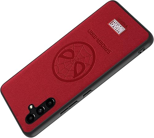 Miniatura 5 de IRON SPIDER Funda para Galaxy A13 5G y A04S, con personaje de superhéroe, funda de piel para Samsung A13 (rojo)
