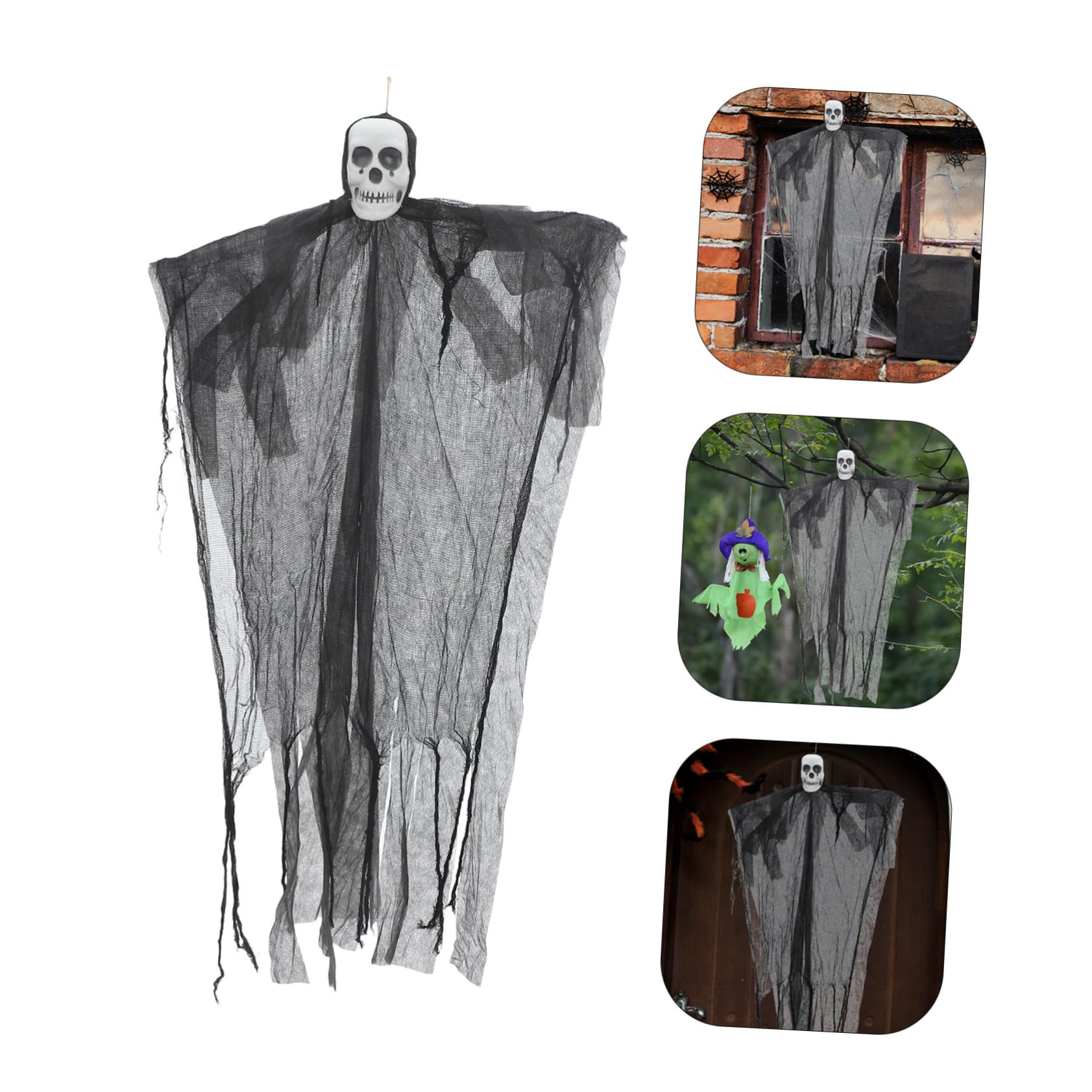 2 Pezzi Decorazione Halloween Scheletro Appeso per Esterni e Spaventoso da Appendere per e Casa Infestata