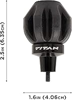 Vista 2 de Allen Company Titán Crossbow Bolt De-Cocking Head, roscas de flecha estándar AMO/ATA, silicona/acero, negro