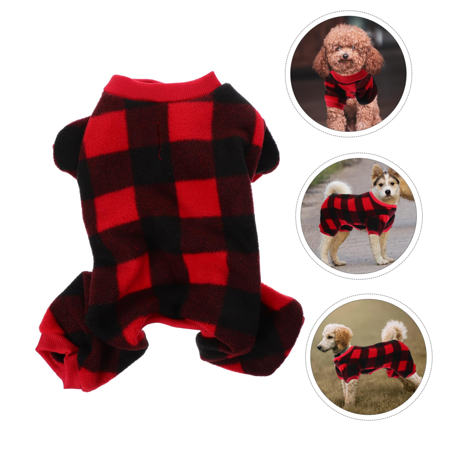 BESPORTBLE 4pièces Gilet pour Chien Hiver Adorable Respirante Et Anti-Vent pour Petits Et Moyens Chiens Vêtement Douillet Et Confortable