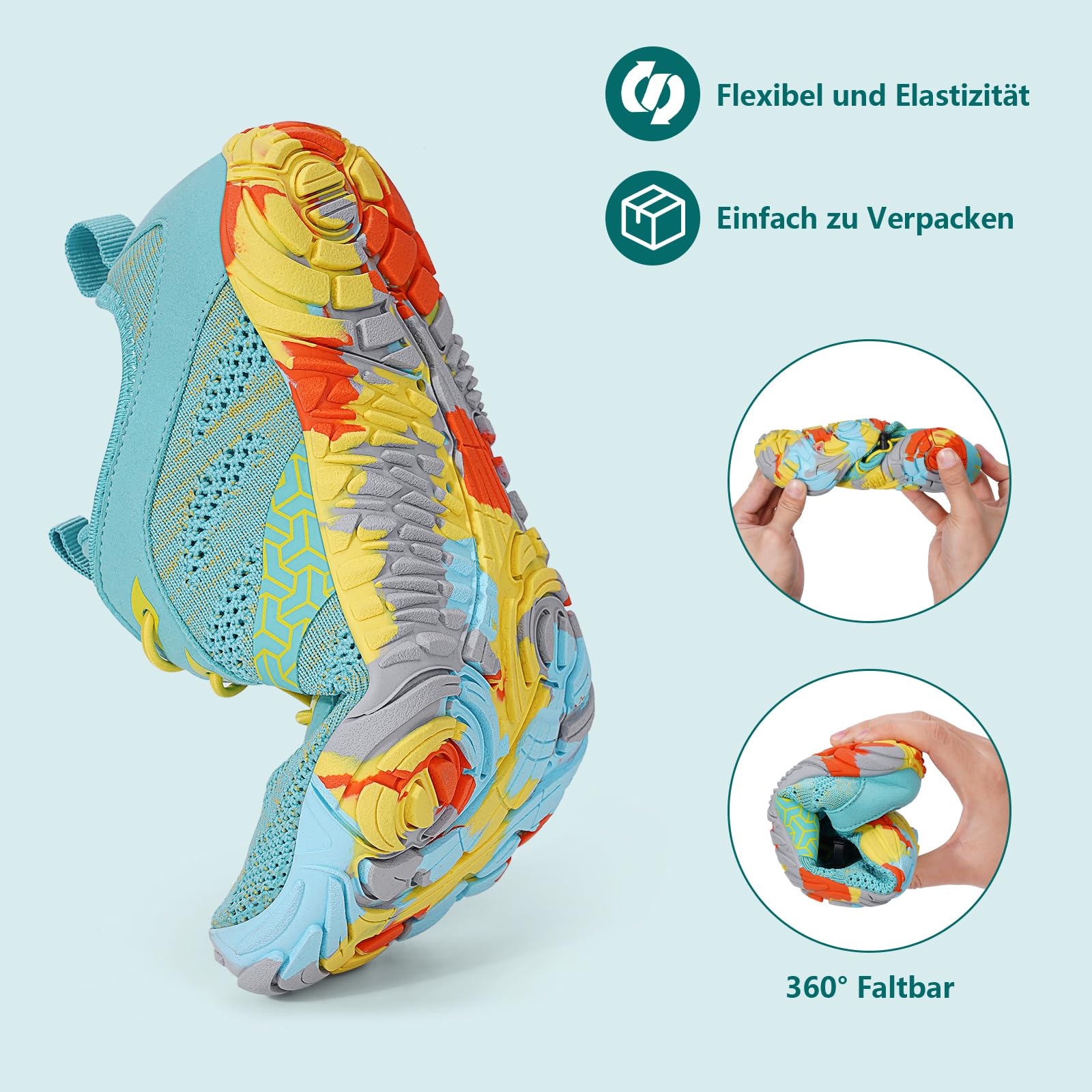 Zapatos descalzos para mujer y hombre, ligeros, transpirables, antideslizantes, para gimnasio y actividades al aire libre