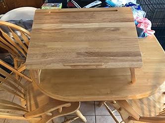 Amazon.com: Amazon Basics Laptop Table with Open Top, Wood, Natural