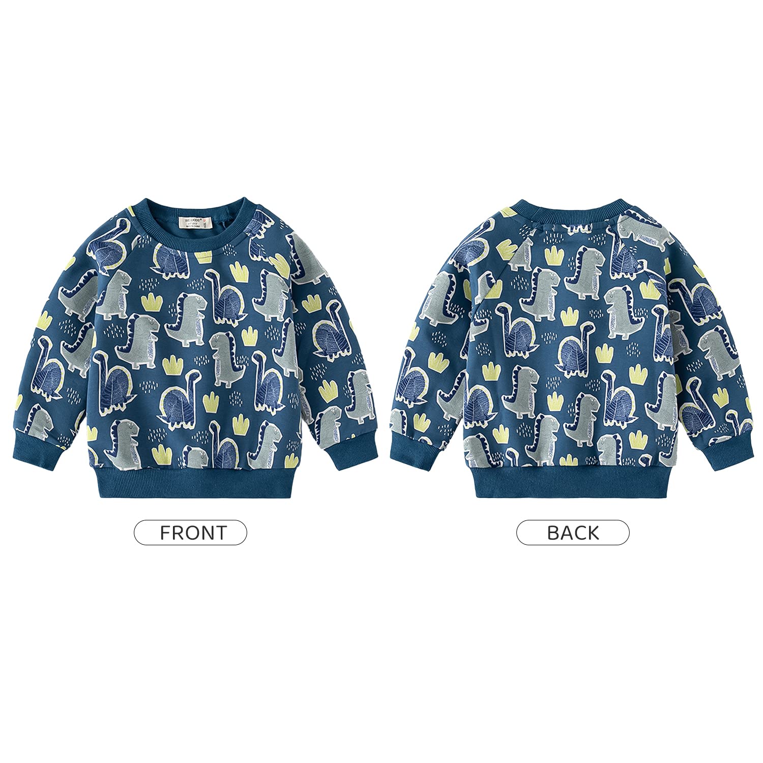 Volunboy Enfant Garcon Jogging Dinosaure Ensembles, Crew Neck Sweat et jogpant Deux pièces