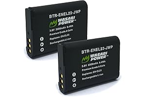 Wasabi Power Battery (2-Pack) for Nikon EN-EL23