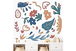 Mfault Boho Watercolor Geometric Wall Decal Stickers