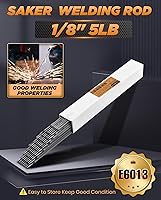 Vista 2 de Saker E6013 Varilla de Soldadura 1/8'' 5LB Electrodos de Soldadura de Varilla de Acero al Carbono