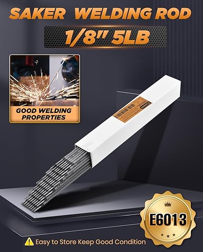 Miniatura 14 de Saker Varilla de soldadura E6013 3/32 '' electrodos de soldadura de palo de acero al carbono de 1 libra